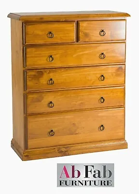 TALLBOY BANKSIA FULLY CONSTRUCTED TIMBER 90cm CHEST OF 6 DRAWER IN BLACKWOOD • $489