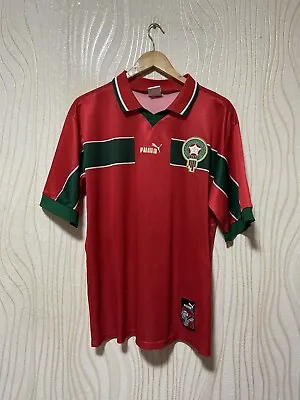 MOROCCO 1998 2000 HOME FOOTBALL SHIRT SOCCER JERSEY PUMA Sz M  • $199.99