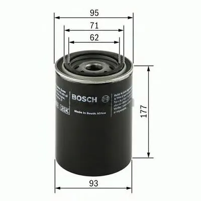 Bosch Cv Oil Filter HGV Diameter 93mm 0451203220 • $42.97