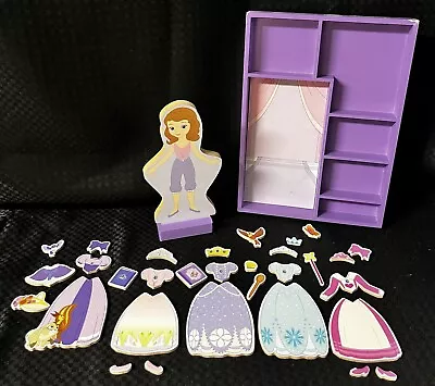 Melissa And Doug Disney Princess Sophia Wooden Magnetic Dress Up Set • $10