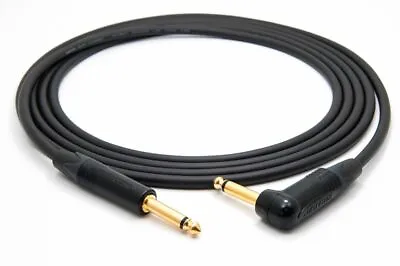 MOGAMI 2524 GUITAR CABLE  SINGLE ANGLED GOLD SERIES 10' 10 Ft. • $34.95