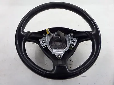 00-05 VW MK4 Golf GTI Black Leather 3 Spoke Steering Wheel WORN Jetta GLI OEM... • $66.49