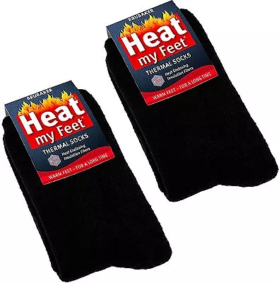 BRUBAKER  Heat My Feet  Thermal Socks - 2 Pairs • $14.99