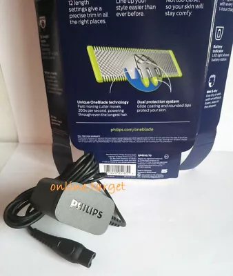 ORIGINAL Philips Norelco OneBlade Shaver Charger Cord QP6510 QP6520 • $30.46