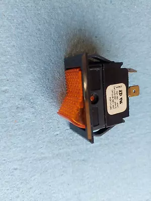 McGill Illuminated Rocker Switch Momentary 3 Prong Orange 0871-1604 • $34.95