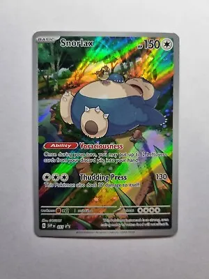 Snorlax Scarlet & Violet 151 ETB Promo SVP 051 Illustration Rare Pokemon Card NM • $2