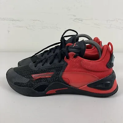 $42.50 • Buy Puma Fuse Mens Running Shoes Black Red US 7 VGC + Free Postage