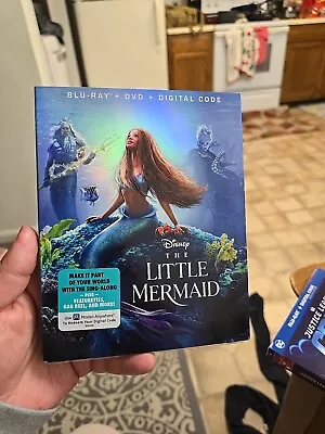 The Little Mermaid (Blu-Ray/DVD 2023) - Disney W/Slip  No Digital  • $5.09