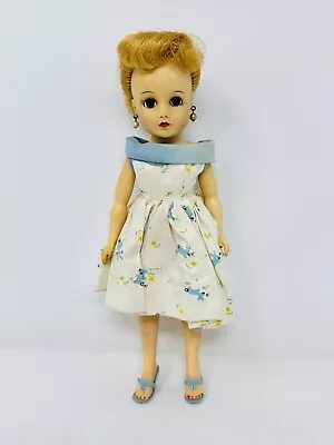 Vintage Miss Nancy Ann 10” Fashion Doll In Blue Bunny Rabbit Print Dress • $44