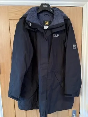 Jack Wolfskin Coat. Black . Size UK 18/20 • £65