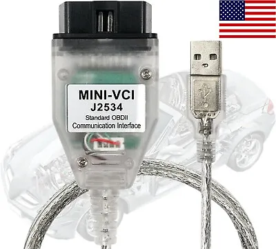 2024 MINI VCI TIS Techstream V18.00.008 TIS J2534 For Toyota Inspection Cable • $26.99