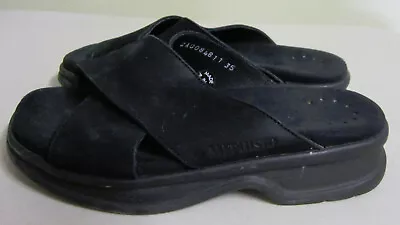 Mephisto Black Leather Sandals 35 / 5 Portugal • $19.99