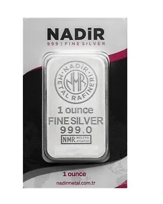 1 Oz Nadir Metal Rafineri  999.0 Silver Bars • $42.29