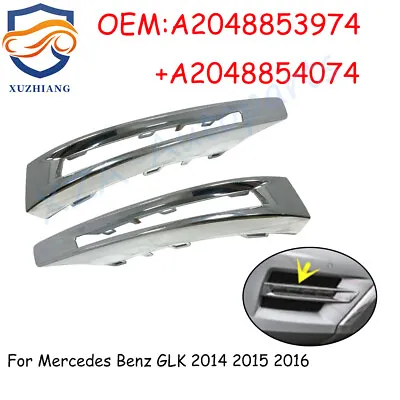 1 Pair Left Right Fog Light Chrome Trim Cover For 2012-2015 Mercedes W166 ML350 • $33.06