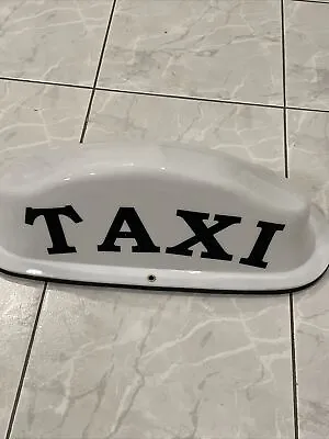 $125 • Buy Taxi Roof Sign. Heavy Duty Plastic With 3 Bulb Housing.