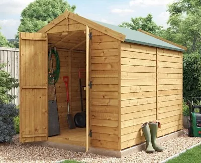 BillyOh Keeper Wooden Garden Shed Window Windowless Apex Roof 4x6 - 16x8 • £336