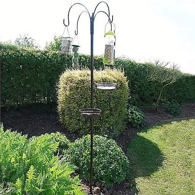 £37.99 • Buy Kingfisher Wild Bird Feeding Station Hanging Feeders Food Water Dish Happy Beaks