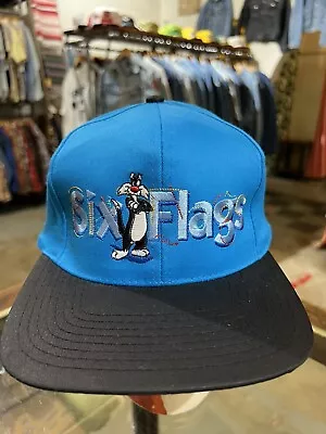 VTG Looney Tunes Sox Flags Snapback Hat NOS Without Tags 90s Vtg Cap • $20