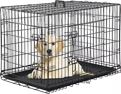 Large Dog Crate Dog Cage Medium Dog Kennel Animal Pet Crate Pet Cage Metal Wire  • $55.99