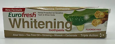 Farmasi Eurofresh Whitening Toothpaste With Aloe Vera And Miswak 3.95 Oz- 112 G • $9.95