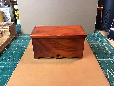 Dollhouse Miniature 1/12 Scale Handmade White Pine Blanket Chest • $9