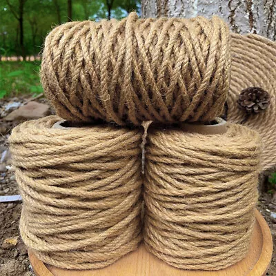 £6.95 • Buy Jute Hemp Rope Natural String Twine Craft Rope  For DIY Cat Scratcher Gardening
