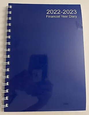 $14.85 • Buy 2022 - 2023 Financial Year Diary Blue Cover A5 WEEK TO PAGE + TO DO LIST