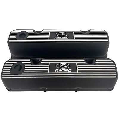 Ford Racing 351 Cleveland Valve Covers - NOS - Ford Racing Logo - Black • $195