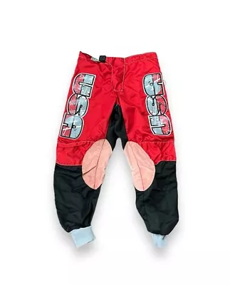 Vintage 80s USA Racing Motocross MX Red Riding Dirt Bike Pants Size 32 Actual • $59.99