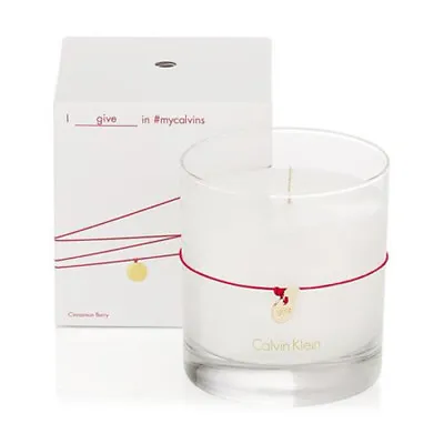 Calvin Klein Home  CINNAMON BERRY Scented Candle + Bracelet 7.5 Oz NIB • £21.85