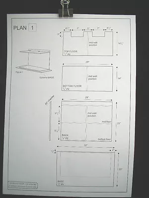 Dollhouse Plans: Georgian Double Fronted Shops Front Opening 1/12 Scale A05 • $15.28