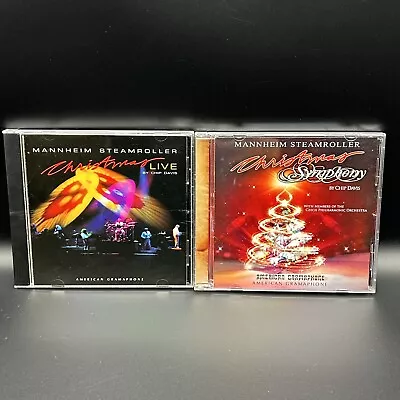 Mannheim Steamroller : Christmas LIVE + Christmas Symphony (Lot Of 2 Music CDs) • $6.45