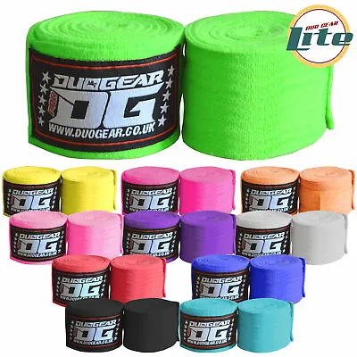 DUO GEAR MUAY THAI BOXING KICKBOXING BANDAGE HAND WRAPS 2.5m (Kids - Adults) • £4.99