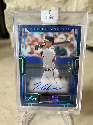 TOM GLAVINE-2023 Panini Three And Two BLUE One Of One AUTO - RARE 1/1 Braves • $26