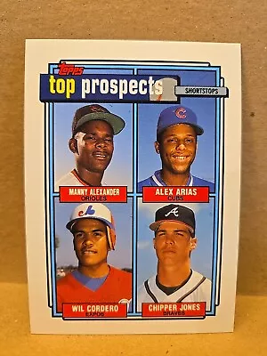 1992 Topps Baseball #551 Top Prospects Shortstops Chipper Jones Rookie NM-MT  • $2.19