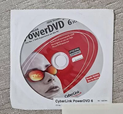 Cyberlink PowerDVD 6 CD 2 Channel Media Player PC Desktop Computer With CD Key • £18