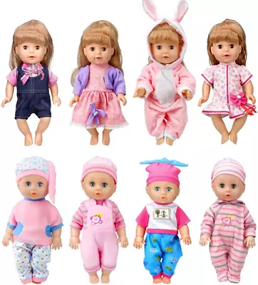 WONDOLL 8-Sets Baby-Doll-Clothes For 12 Inch Baby-Alive-Dolls 10-11-12 Inch New • $26.45