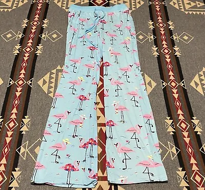 Nite Nite Munki Munki Womens Flamingo Blue Pajama Lounge Pants Sz XS T25 • $17.95