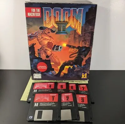 Doom II 2 For Apple Macintosh On 3.5 Floppy Discs Vintage 1995 Big Box Game • $148.75