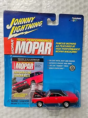 1969 PLYMOUTH ROADRUNNER   HIGH PERFORMANCE MOPAR  SERIES Johnny Lightning • $11.86