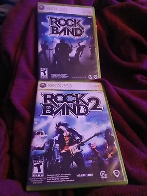 $0.99 • Buy Rock Band 1 And Rock Band 2 Bundle - Microsoft Xbox 360, Tested And Plays