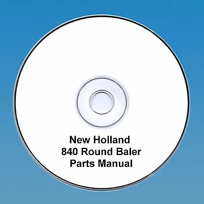 £5.99 • Buy New Holland 840 Round  Baler Parts Manual