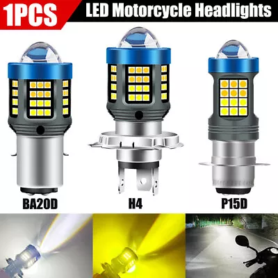 120000Lm H4 LED BA20D P15D LED Motorcycle Headlight Bulb Hi/Low Beam Bright • $8.99