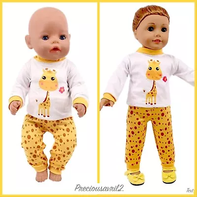 Baby Doll Clothes 43cm Giraffe Baby Born Our Generation Journey American Girl • $13.50