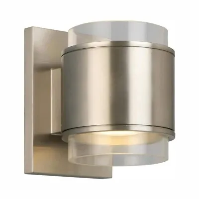 Upton Brushed Nickel LED Indoor Wall Sconce By Home Decorators Collection • $59