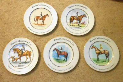 #D.   MELBOURNE CUP HORSE RACING  CERAMIC PLATES - ARCHER CARBINE PHAR LAP Etc • $625