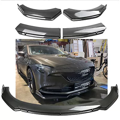 Carbon Fiber Style For Mazda 6 2003-2021 Front Bumper Lip Splitter Spoiler • $69.99