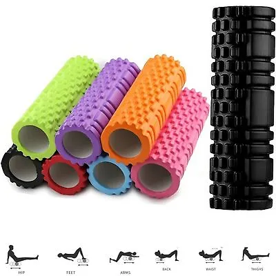 Foam Fitness Roller For Deep Tissue Massage Grid Muscle Trigger Point Muscles • $32.99