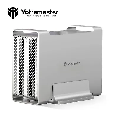 Yottamaster 2 Bay RAID TypeB Hard Drive Enclosure External For 2.5  SATA HDD SSD • £55.99