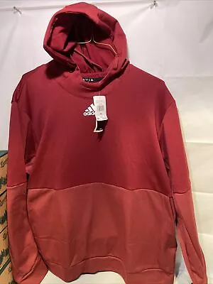 Adidas Men's Training Issue TI Pullover Hoodie Size XXL Maroon White Sweatshirt • $24